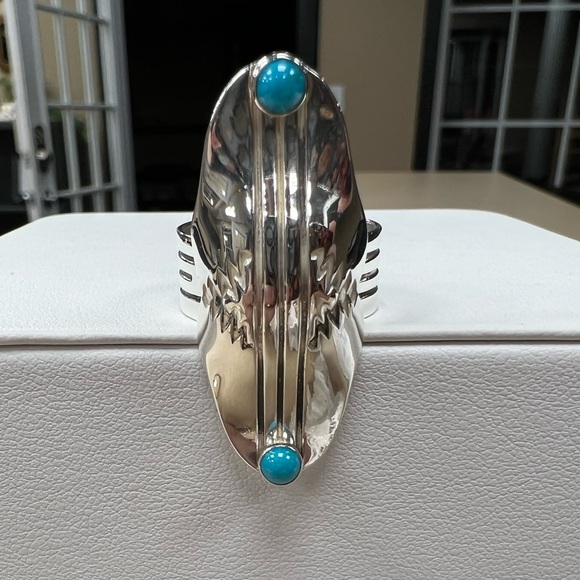 💎Host Pick💎 R. Monte Navajo Turquoise & Sterling Silver Ring - Picture 10 of 10
